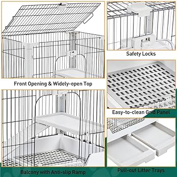 たけ　ケージ台　1800×620×550 Amazon.com : Yaheetech 30'' Small Animal Cage 2-Level Open